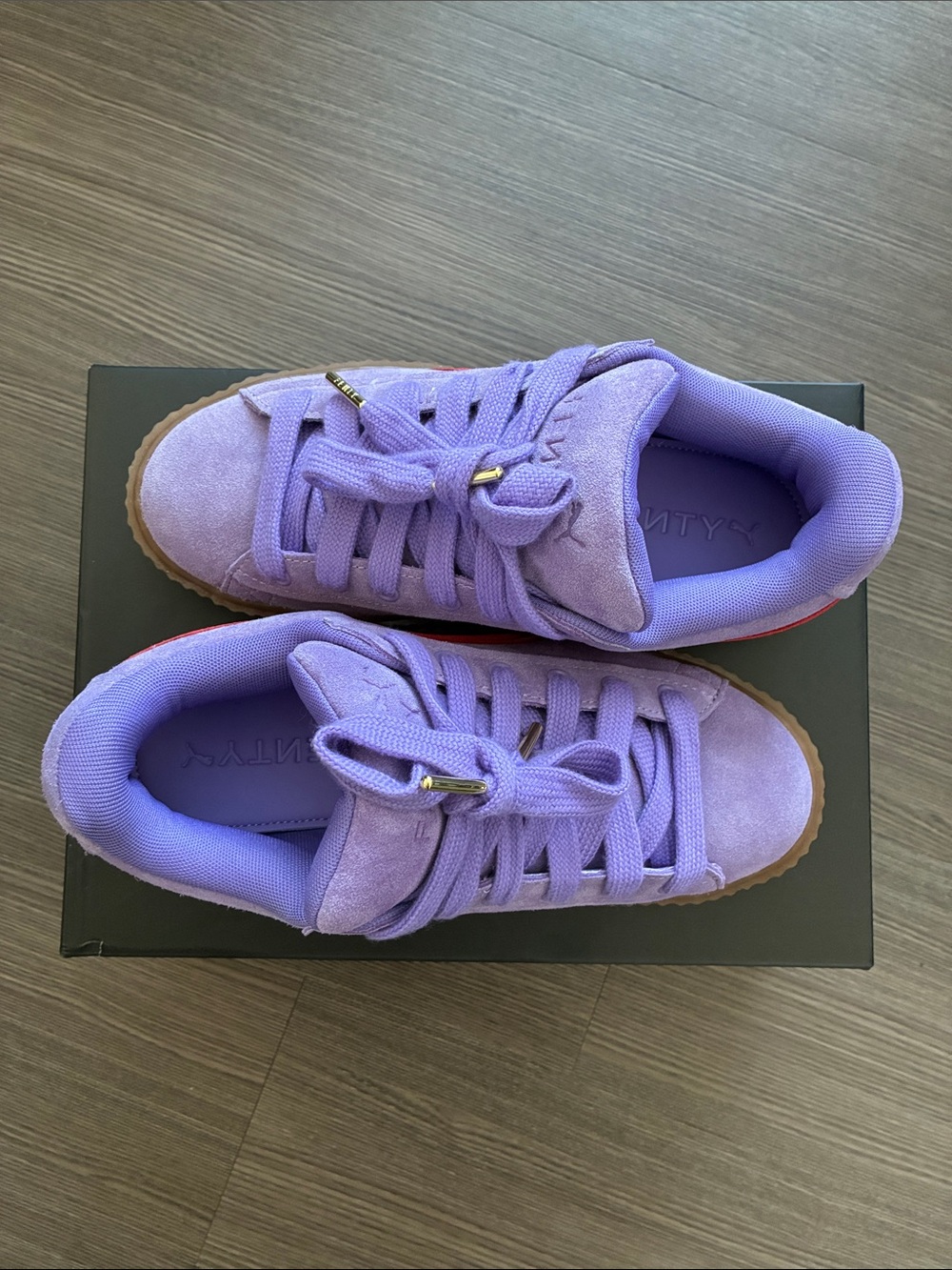 Puma x Fenty Lavender Purple Suede Woman’s Creeper Phatty Sneakers